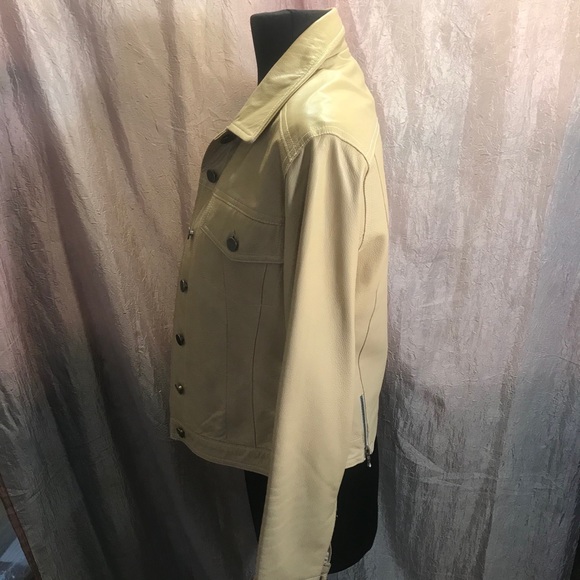 Carina New York cream leather jacket - Picture 5 of 15